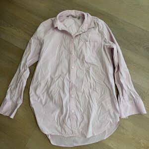 Athleta Light Pink Button Down Shirt